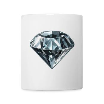 Kostbarer Diamant Edelstein - Tasse - Weiß - Vorne