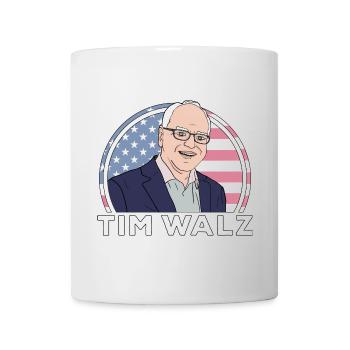 Politik Tim Walz - Tasse - Weiß - Vorne
