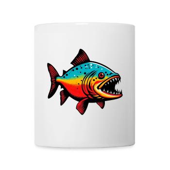 Piranha - Tasse - Weiß - Vorne