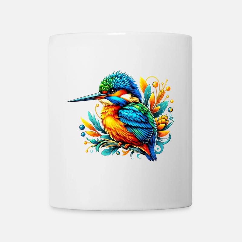 Eisvogel - Tasse - Weiß