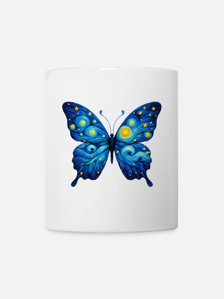 Schmetterling - Tasse - Weiß