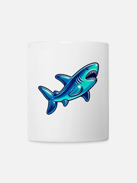 Hai - Tasse - Weiß