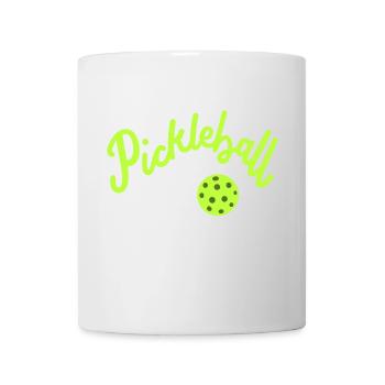 Pickleball-Spieler - Tasse - Weiß - Vorne