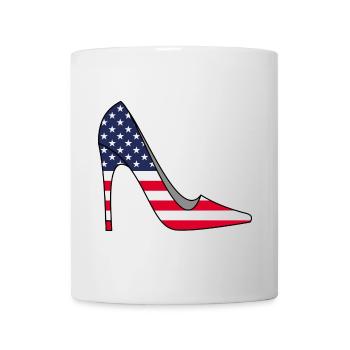 Women's Shoe and America - Mug - white - Front