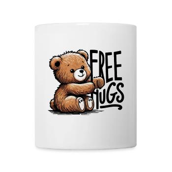 Teddy Gratis Umarmungen Geschenk - Tasse - Weiß - Vorne