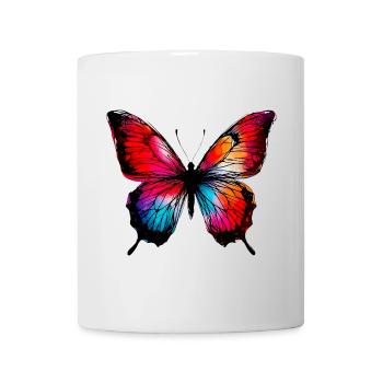 Papillon - Mug blanc - blanc - Devant
