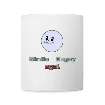 Birdie, Bogey, egal - Tasse - Weiß - Vorne