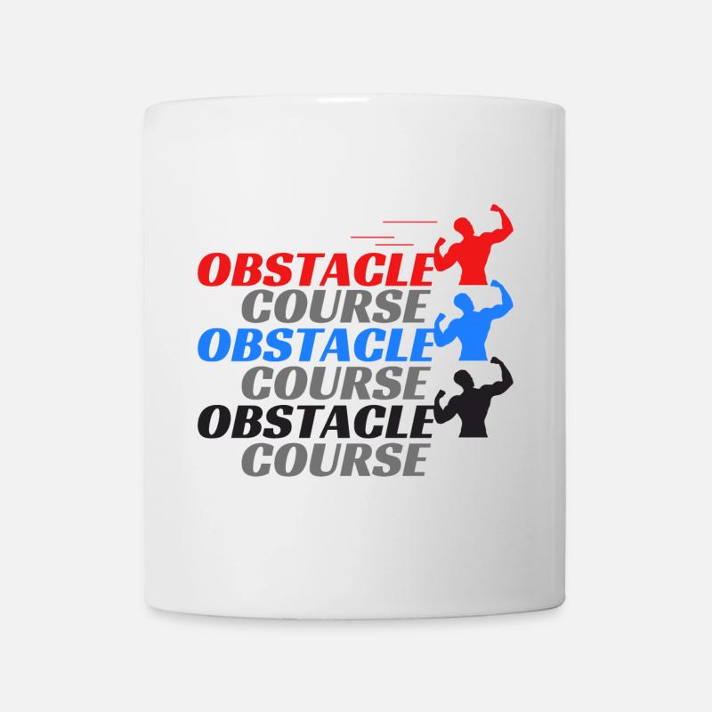 Parcours d’obstacles - Obstacles - Mug blanc - blanc