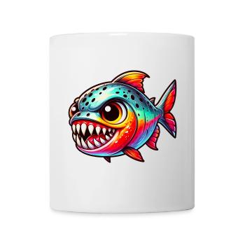 Piranha - Tasse - Weiß - Vorne
