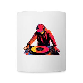 Diskjockey Retrowave - Tasse - Weiß - Vorne