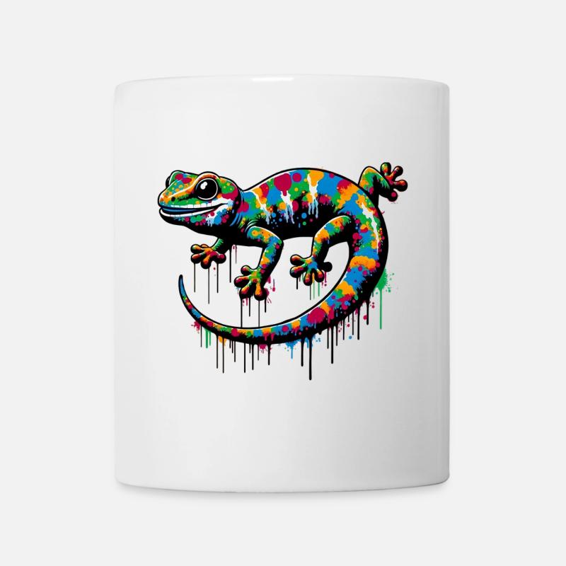 Gecko - Tasse - Weiß