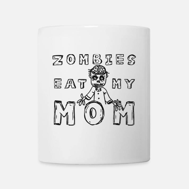 Zombies eat my mom - Mug - white
