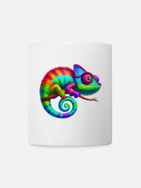 Chamäleon - Tasse - Weiß