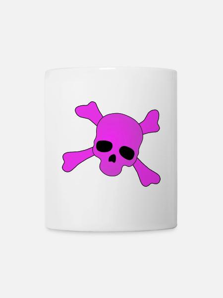 Pink Skull - Mug - white