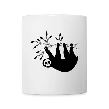 Black Sloth Skull - Mug - white - Front