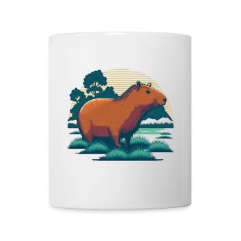 Wasserschwein - Tasse - Weiß - Vorne