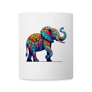 Éléphant - Mug blanc - blanc - Devant