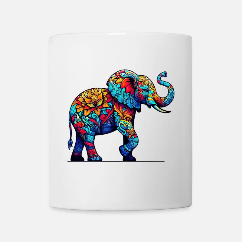 Elefant - Tasse - Weiß