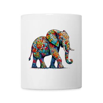 Éléphant - Mug blanc - blanc - Devant
