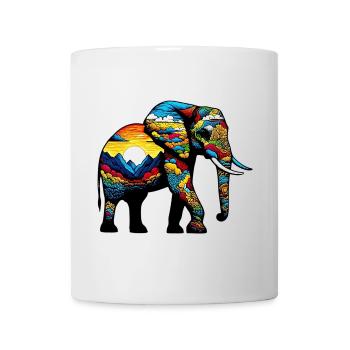 Éléphant - Mug blanc - blanc - Devant