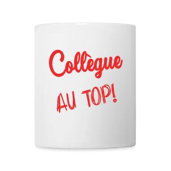 KOLLEGE. ANFANGEN. BESCHÄFTIGUNG. HUMOR. MANAGER. CHEF - Tasse - Weiß - Vorne