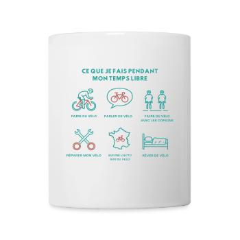 Cyclist Passion Humor Cycling - Mug - white - Front