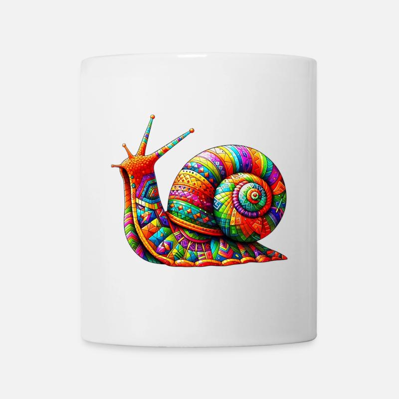 Schnecke - Tasse - Weiß