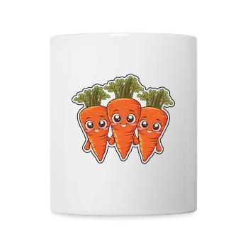 Karla, Kalle et Kim – Les amis de la carotte - Mug blanc - blanc - Devant