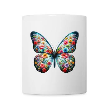 Schmetterling - Tasse - Weiß - Vorne