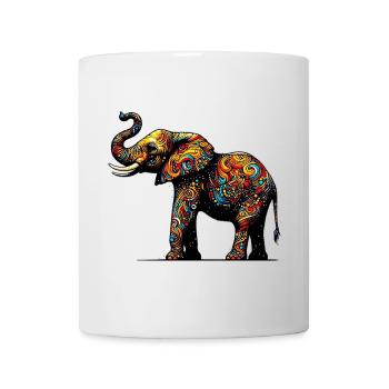 Éléphant - Mug blanc - blanc - Devant
