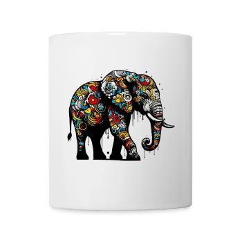 Éléphant - Mug blanc - blanc - Devant