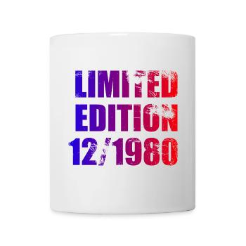 44. Geburtstag Limited Edition 12/1980 - Tasse - Weiß - Vorne