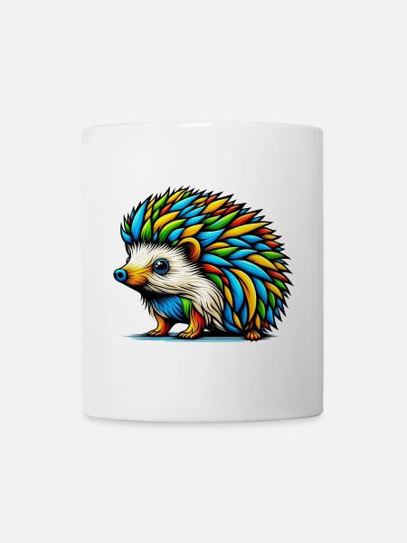 Igel - Tasse - Weiß