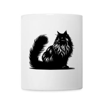 Norwegische Waldkatze - Tasse - Weiß - Vorne