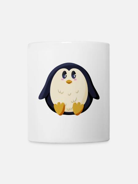 Pingouin potelé - Mug blanc - blanc