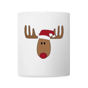 Grand design avec des rennes pour Noël - Mug blanc - blanc - Devant