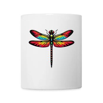 Libelle - Tasse - Weiß - Vorne
