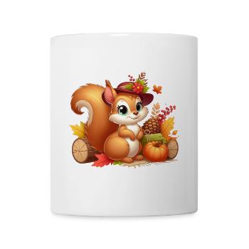 Squirell Autumn 7 - Mug - white - Front
