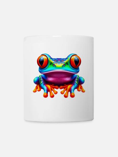 Frosch - Tasse - Weiß