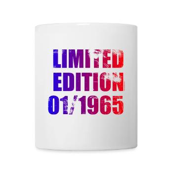 60th Birthday Limited Edition 01/1965 - Mug - white - Front