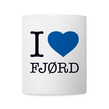 I LOVE FJORD Norway Norwegen - Tasse - Weiß - Vorne