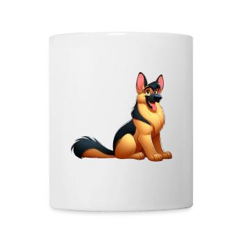 berger allemand 11 - Mug blanc - blanc - Devant