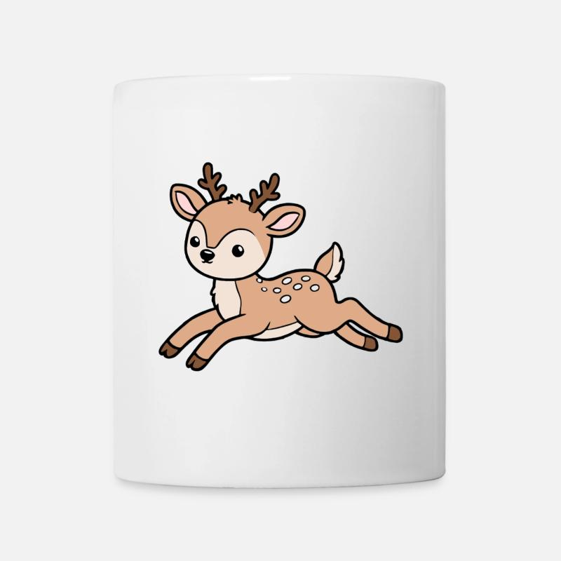 Reh - Tasse - Weiß