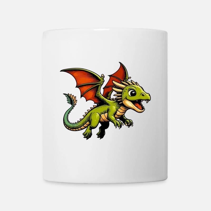 Drache - Tasse - Weiß