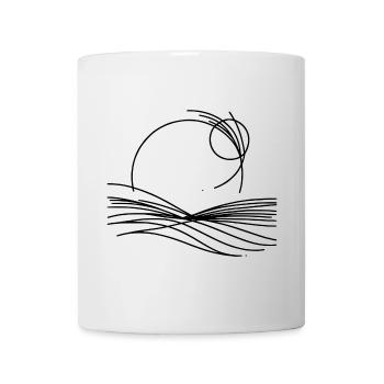 Haïku / Kigo / Kireji Design - Mug blanc - blanc - Devant