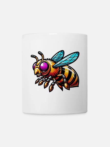 Biene - Tasse - Weiß