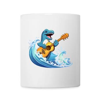 Ukulele Delfin - Tasse - Weiß - Vorne