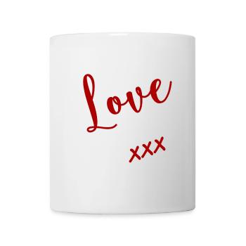 LIEBE. WEIHNACHTEN. VALENTINSTAG. PAAR. GERADE VERHEIRATET. - Tasse - Weiß - Vorne
