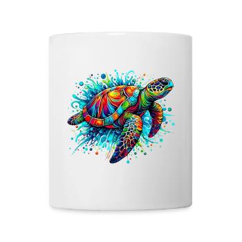 Tortue - Mug blanc - blanc - Devant