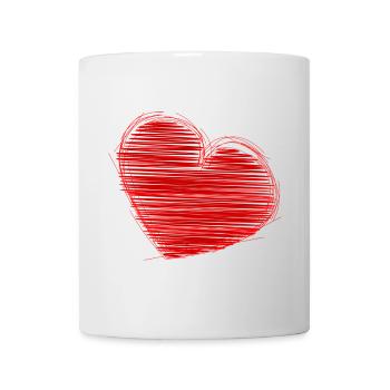 LIEBE. WEIHNACHTEN. VALENTINSTAG. PAAR. GERADE VERHEIRATET. - Tasse - Weiß - Vorne
